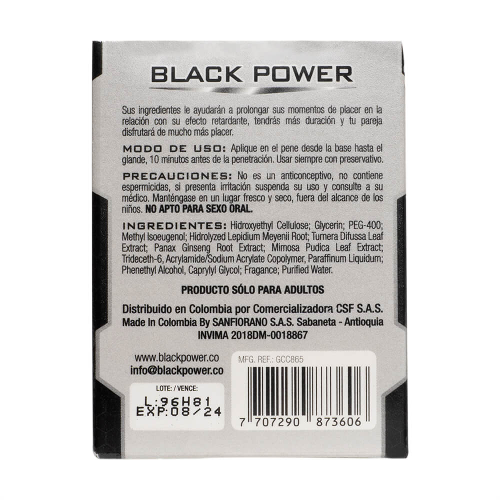 Retardante Stud Black Power
